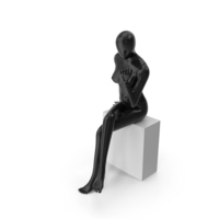 Abstract Sitting Woman Mannequin PNG & PSD Images