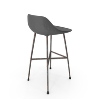 Concrete Hauteville Counter Chair PNG & PSD Images