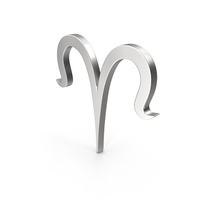 Aries Astrology Symbol Silver PNG & PSD Images
