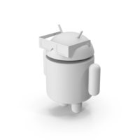 Monochrome Android Watching 3D PNG & PSD Images