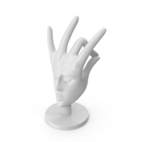 Decorative Figurine Face From Hand PNG & PSD Images