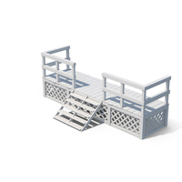 White Building Deck And Stairs PNG & PSD Images