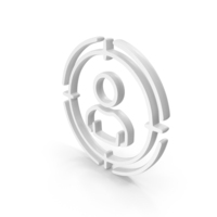 Out Line Target Client Consumer Centricity Aim People Icon White PNG & PSD Images