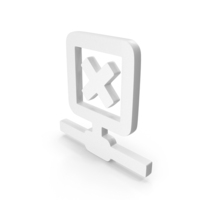 Out Line Sharing Network Deleted Icon White PNG & PSD Images