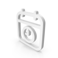 Out Line Event Icon White PNG & PSD Images