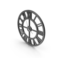 Black Wall Clock PNG & PSD Images