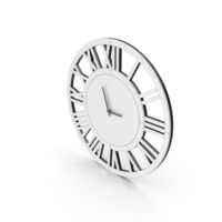 White Wall Clock PNG & PSD Images