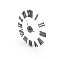 Black Wall Clock PNG & PSD Images