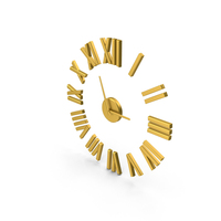 Gold Wall Clock PNG & PSD Images