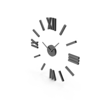 Black Wall Clock PNG & PSD Images