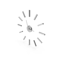 Silver Wall Clock PNG & PSD Images