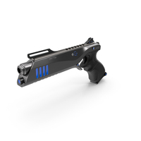 Futuristic Sci-Fi Pistol PNG & PSD Images