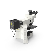 Professional Trinocular Upright Fluorescence Microscope PNG & PSD Images