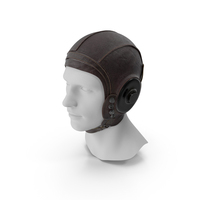 Retro Pilot Cap on Mannequin PNG & PSD Images
