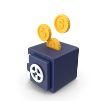 Safe Box Stylized Icon PNG & PSD Images