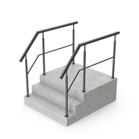 Railings And Concrete Stairs PNG & PSD Images