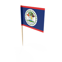 Belize Country Toothpick Flag PNG & PSD Images