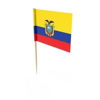 Ecuador Colombia Country Toothpick Flag PNG & PSD Images