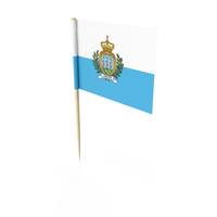 San Marino Europe Country Toothpick Flag PNG & PSD Images