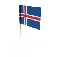 Iceland Country Tooth Pick Flag PNG & PSD Images