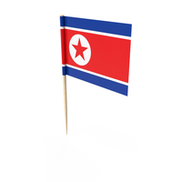 North Korea Country Toothpick Flag PNG & PSD Images