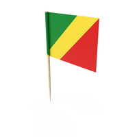 Republic of the Congo Country Tooth Pick Flag PNG & PSD Images