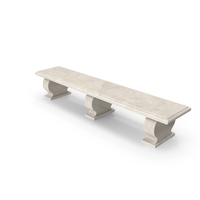 Small Roman Marble Bench PNG & PSD Images
