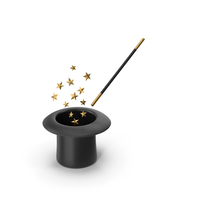 Magic Hat And Wand PNG & PSD Images