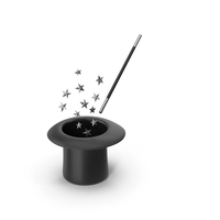 Magic Hat And Wand PNG & PSD Images