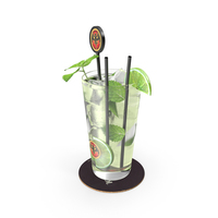 High Detailed Bacardi Mojito Rum PNG & PSD Images