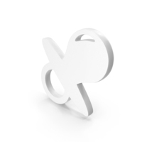 White Baby Pacifier Icon PNG & PSD Images