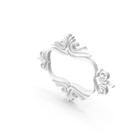 Border Frame Floral White PNG & PSD Images