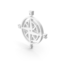 White Compass Icon PNG & PSD Images