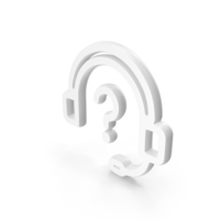 White Customer Help Desk Icon PNG & PSD Images