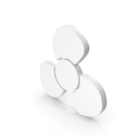 White Fan Wings Icon PNG & PSD Images