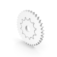 Gear Icon White PNG & PSD Images