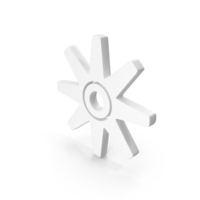 Gear Icon White PNG & PSD Images