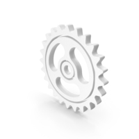 Gear Icon White PNG & PSD Images