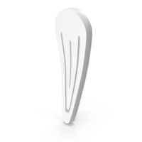 Hair Snap Clips Icon White PNG & PSD Images