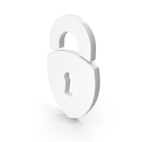 Lock Icon White PNG & PSD Images