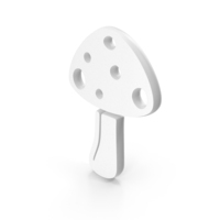 Mushroom Icon White PNG & PSD Images