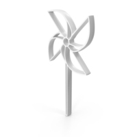 White Paper Windmill Outline Icon PNG & PSD Images