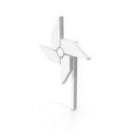White Paper Windmill Icon PNG & PSD Images