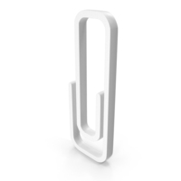 Paper Clip White PNG & PSD Images
