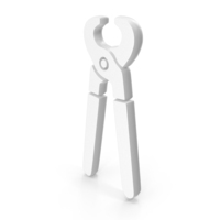 Pincers Icon White PNG & PSD Images