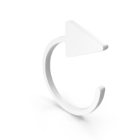 White Refresh Icon PNG & PSD Images