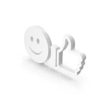 White Satisfied Customer Icon PNG & PSD Images