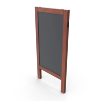 Menu Chalk Board Folded PNG & PSD Images
