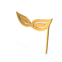 Carnival Mask With Stick Symbol PNG & PSD Images