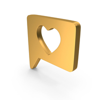 Heart Chat Bubble Like Web PNG & PSD Images